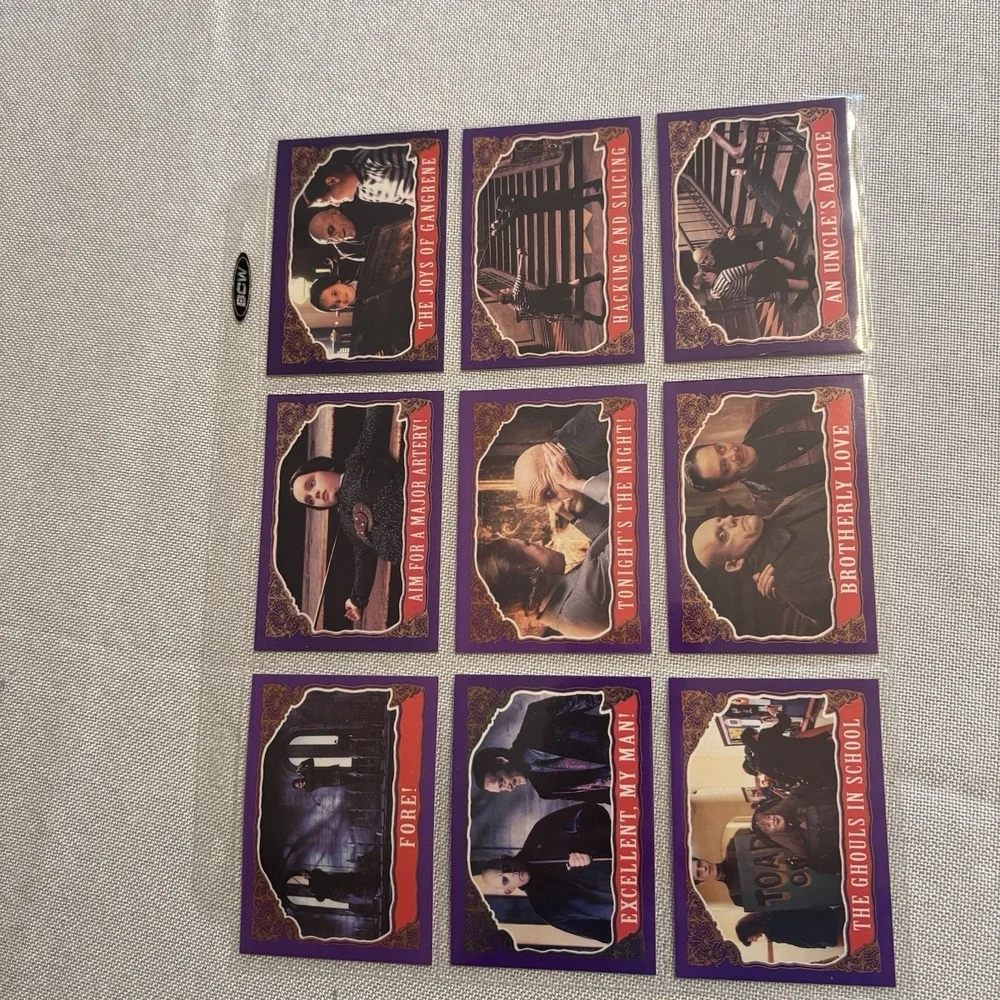 The Addams Family Topps Trading‎ Card Set 99 Cards 11 Stickers Wednesday Addams